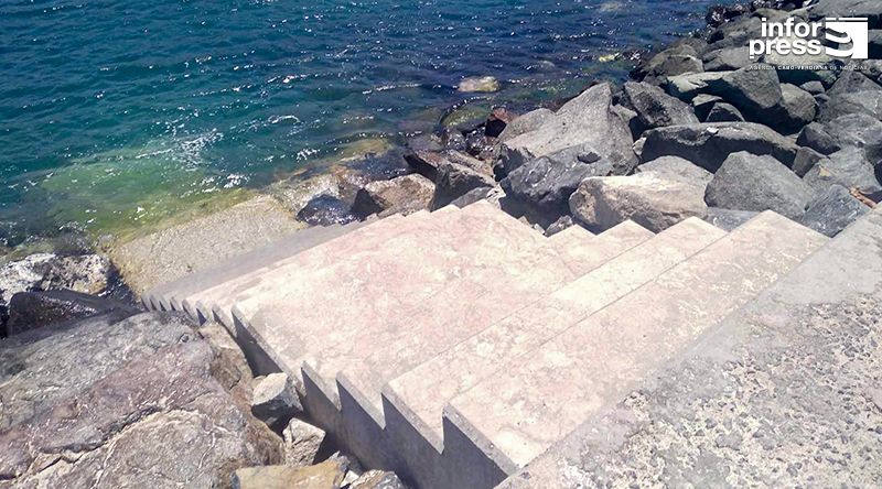 São Vicente: Escadarias na Laginha e trampolim da Baía das Gatas vão dar "maior segurança e permitir maior usufruto aos banhistas" - ministro