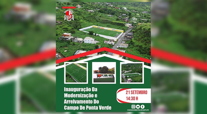 São Filipe: Modernização e arrelvamento do campo de Ponta Verde inaugurado hoje