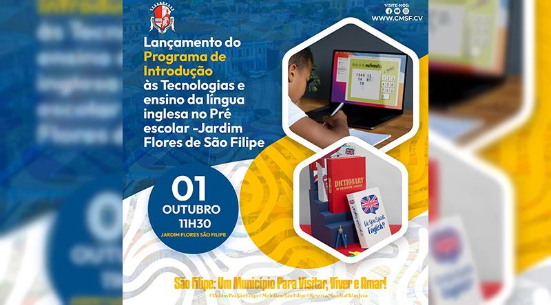 São Filipe: Câmara lança programa de introdução às tecnologias e ensino de inglês no pré-escolar