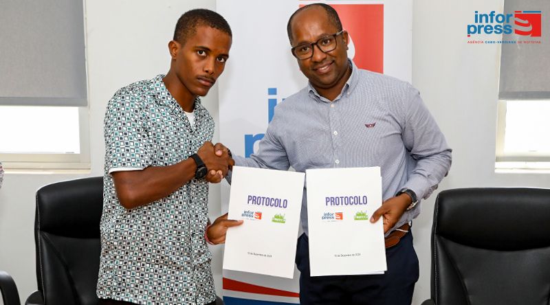Inforpress e Fanáticu assinam protocolo de parceria para impulsionar futebol em Cabo Verde