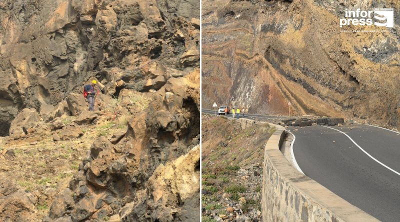 Santo Antão: Road stabilisation works with controlled rockfall on Porto Novo–Janela road to continue – ECV