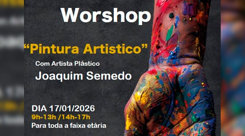 Boa Vista: Galeria Viagens Nas Tintas promove workshop de pintura artística com Joaquim Semedo